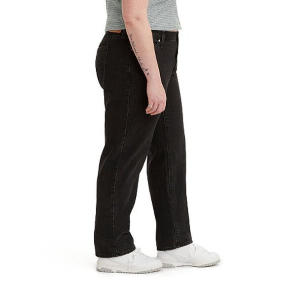 NWT Levi's Women's Mid Rise Cotton 94 Baggy Jeans Black 22W - Picture 2 of 2